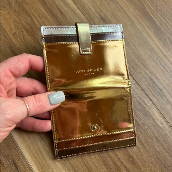 Kurt Geiger Gold Card Holder - Picture 5 of 5